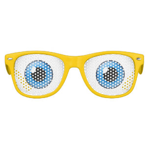 Blue Cartoon Silly kids Halloween Party Costume Sunglasses