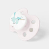 Blue Cartoon Unicorn Pacifier (Front Right)