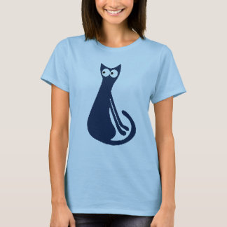 Blue Cat, add text T-Shirt