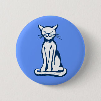 Blue cat button