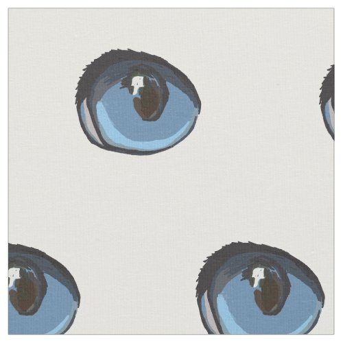 Blue Cat Eye Pattern Fabric