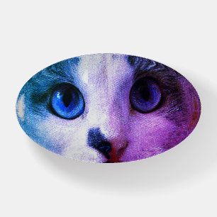 Blue Cat Eyes Bluetooth Speaker Paperweight