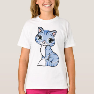 Blue cat feline animal T-Shirt