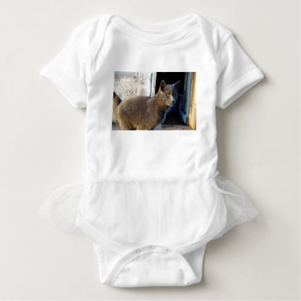 Blue Cat Focus Baby Bodysuit