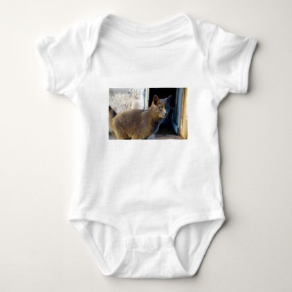 Blue Cat Focus Baby Bodysuit