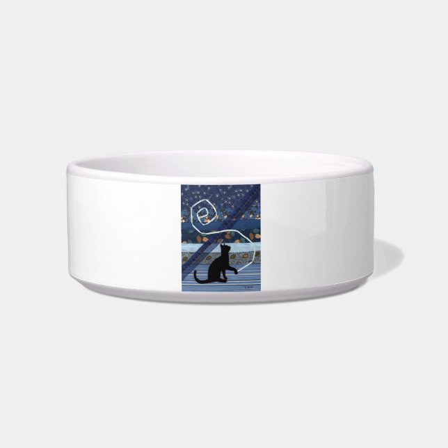 Blue Cat Food Bowl (Front)