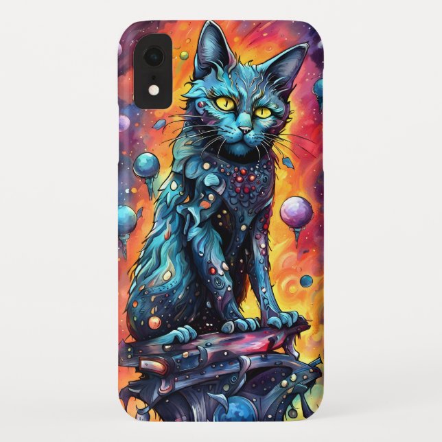 Blue Cat I Case-Mate iPhone Case (Back)