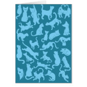 Blue Cat Pattern Cards (Front)