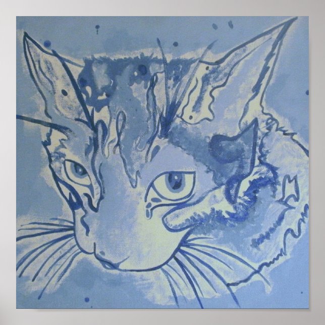Blue Cat Poster (Front)