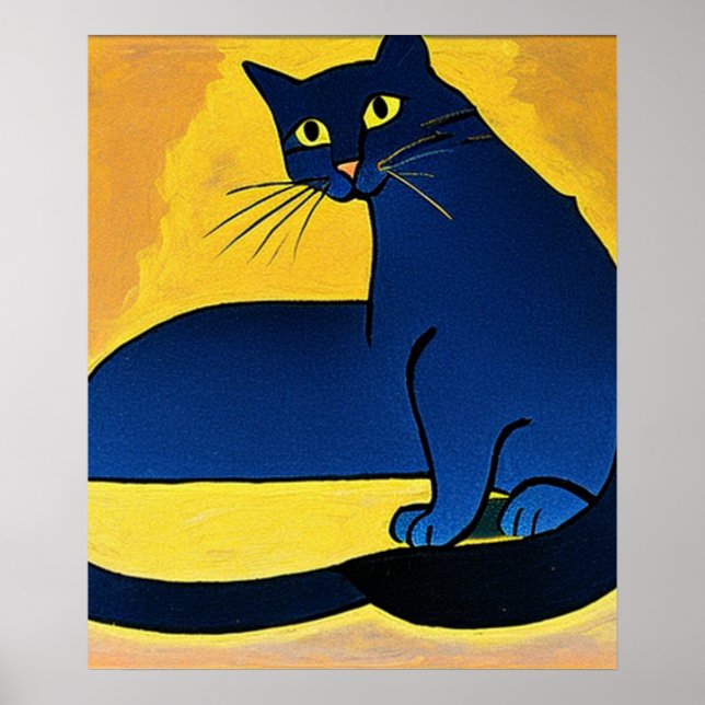 Blue Cat Poster (Front)