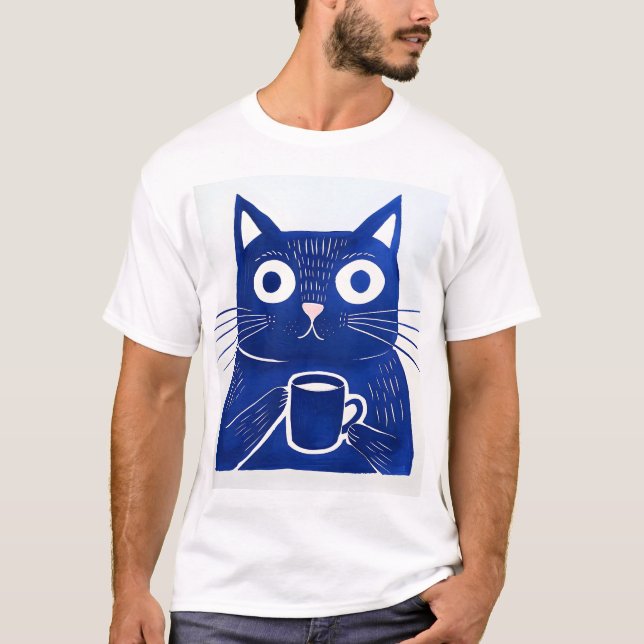 Blue Cat T-Shirt (Front)
