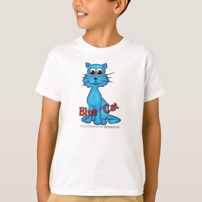 Blue Cat T-Shirt from Red Cat Book