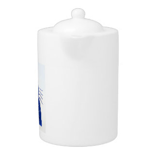 Blue Cat T-Shirt Teapot