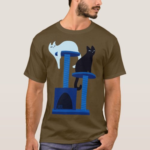 Blue Cat Tree T_Shirt