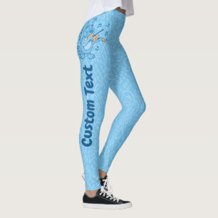 Blue Cat with Violin Leggings