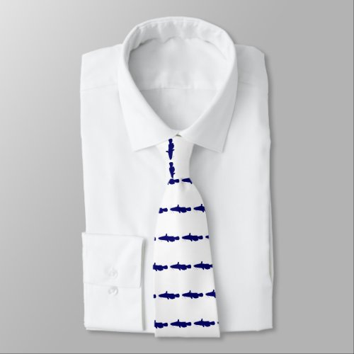 Blue Catfish Stripe Tie