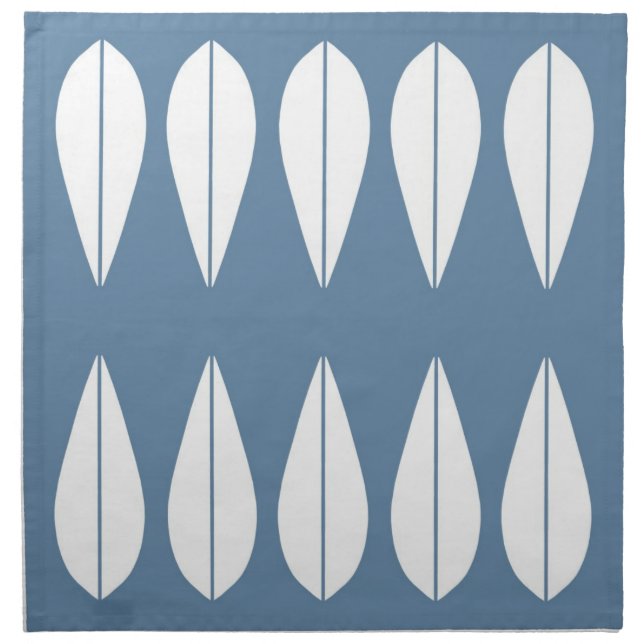 Blue Cathrineholm vintage style set of napkins. Napkin (Front)