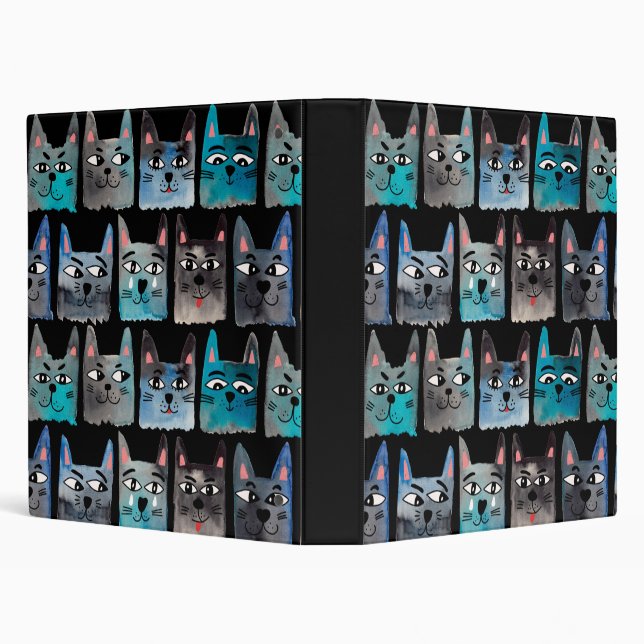 Blue cats 3 ring binder (Background)