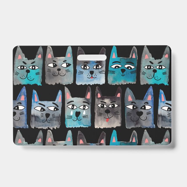 Blue cats badge (Front)