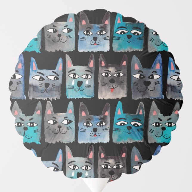 Blue cats balloon (Front)