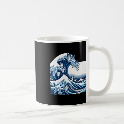 Blue Cats Wave For Kamala Funny Cat Owners Kamala  Coffee Mug