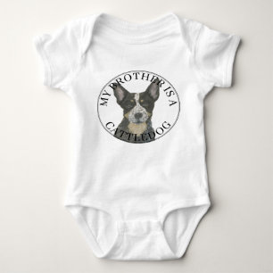 Blue Cattledog Heeler Big Brother Baby Bodysuit