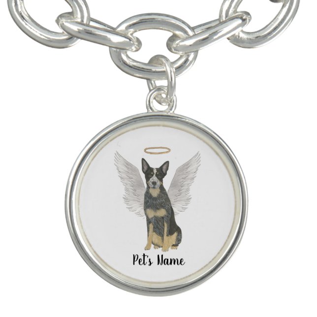 Blue Cattledog Heeler Sympathy Memorial Bracelet (Design)