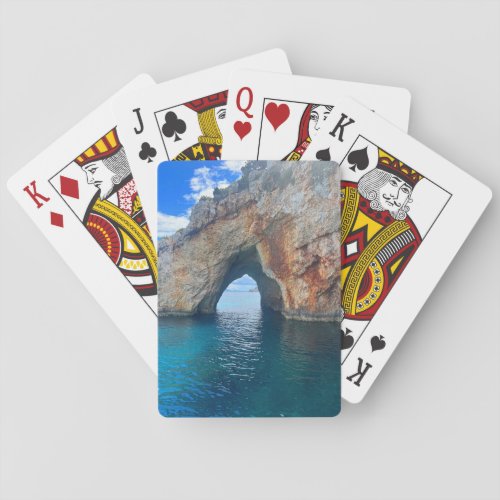 Blue Caves Zakynthos Greece Poker Cards