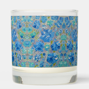 Blue Celebration Floral, Vanilla Scented Candle