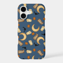 Blue Celestial Halloween Witchy Moon Phone Case