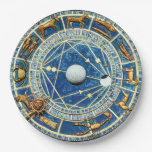 Blue Celestial Zodiac Astrology Party Horoscope Paper Plates