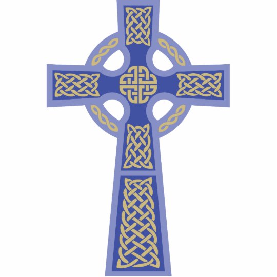 Blue Celtic Cross Photo Sculpture | Zazzle.com