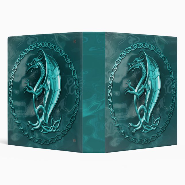 Blue Celtic Dragon Binder (Background)