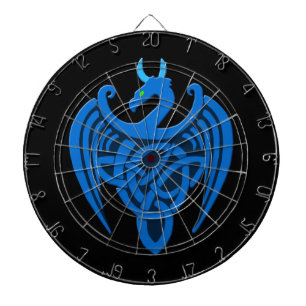 Blue Celtic Dragon Dart Board