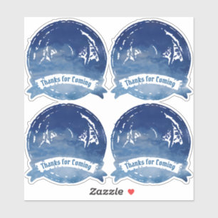 Blue Celtic Dragon Sticker Set Celtic Wedding