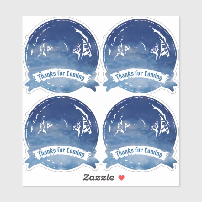 Blue Celtic Dragon Sticker Set | Celtic Wedding (Sheet)