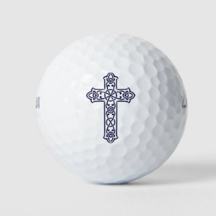Blue Celtic High Cross Irish Heritage  Golf Balls