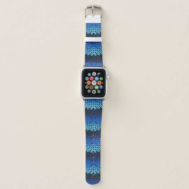 Blue Celtic Knot Apple Watch Band (Front)