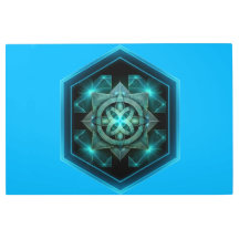 Blue Celtic Knot In A Six Sided Blue Frame