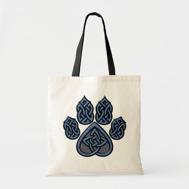 Blue Celtic Pawprint Bag (Front)