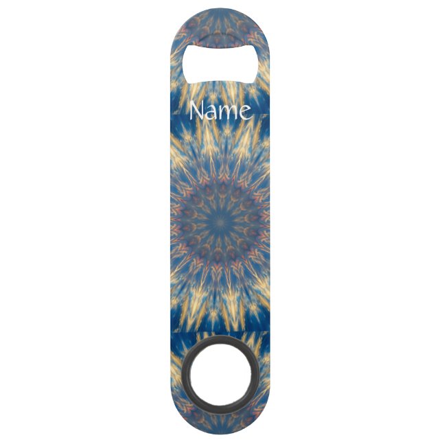 Blue Chakra Kaleidoscope Thunder_Cove Bar Key (Front)