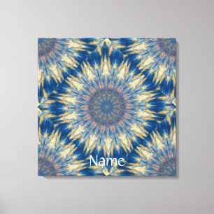 Blue Chakra Kaleidoscope Thunder_Cove Canvas Print