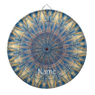 Blue Chakra Kaleidoscope Thunder_Cove Dart Board