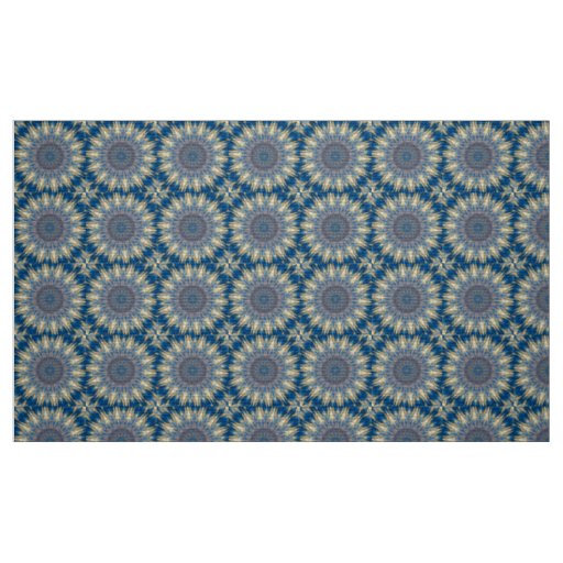 Blue Chakra Kaleidoscope Thunder_Cove  Fabric