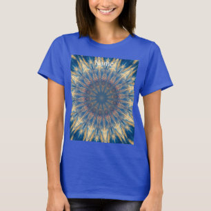 Blue Chakra Kaleidoscope Thunder_Cove T-Shirt