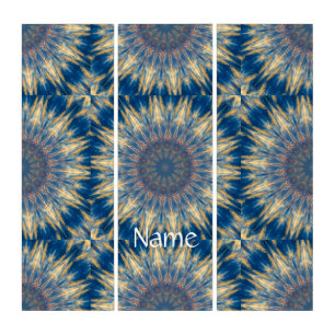 Blue Chakra Kaleidoscope Thunder_Cove Triptych