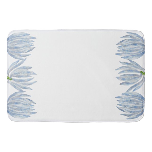 Blue Chalk Sticks on a Bath Mat (Front)