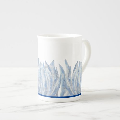 Blue Chalk Sticks on a Bone China Mug