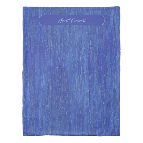 Blue Chamomile Duvet Cover