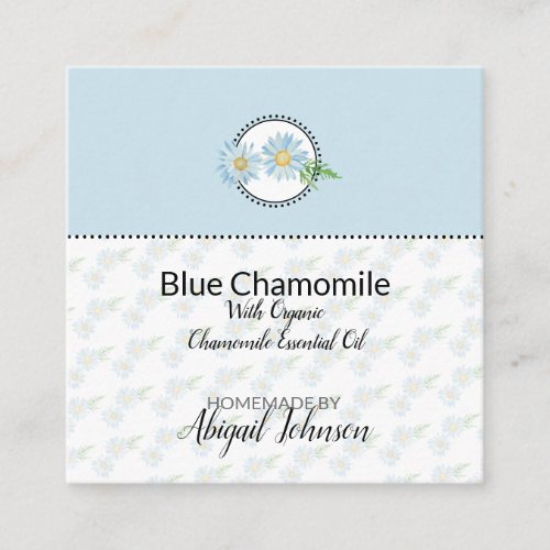 Blue Chamomile Homemade Bath  Body Gift Tag